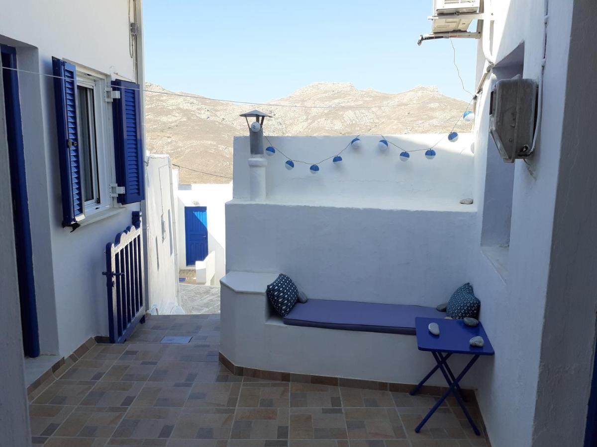 Serifos TownCycladic House White And Blue In Kato Chora别墅 外观 照片