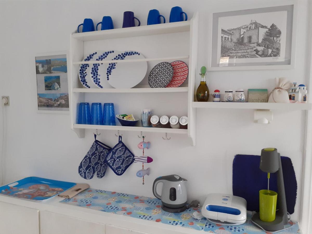 Serifos TownCycladic House White And Blue In Kato Chora别墅 外观 照片