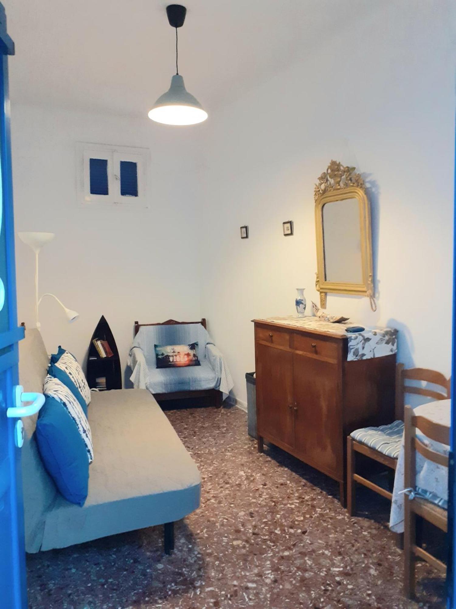 Serifos TownCycladic House White And Blue In Kato Chora别墅 外观 照片