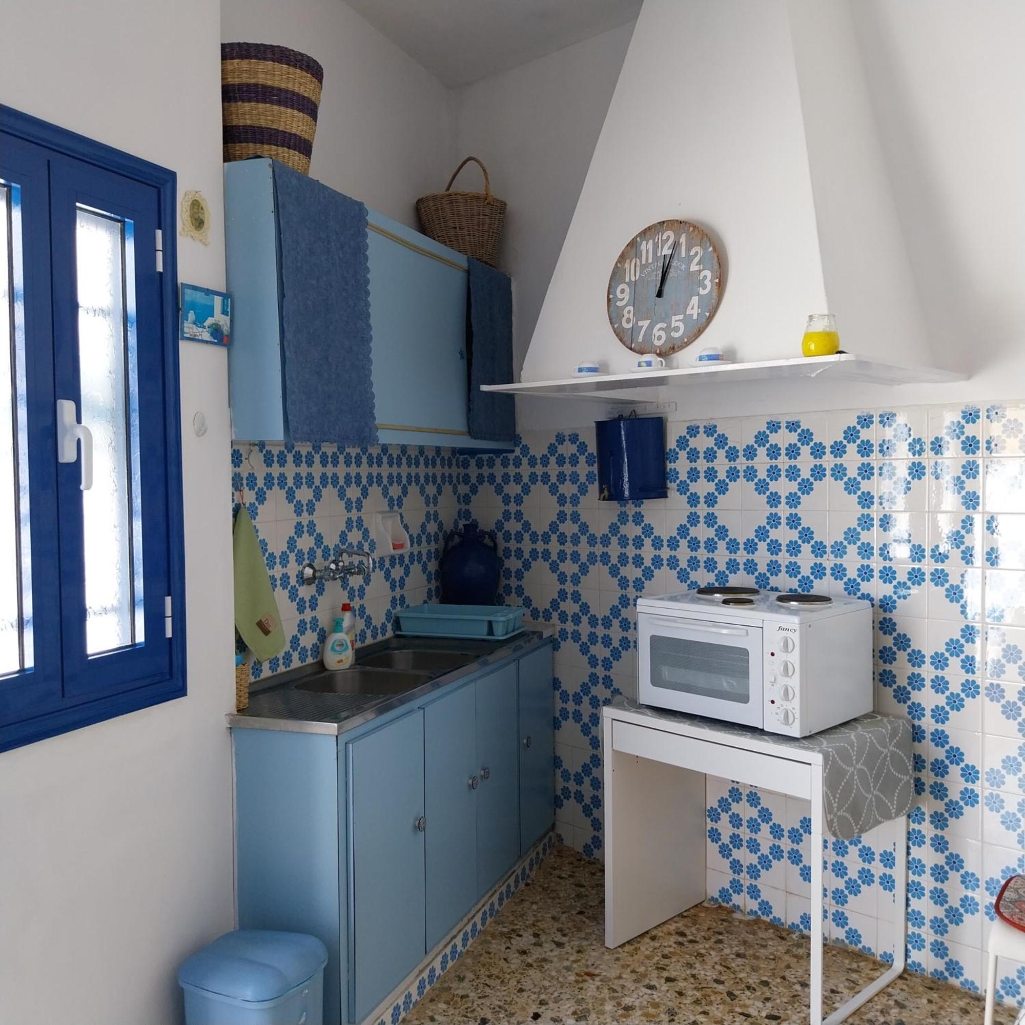 Serifos TownCycladic House White And Blue In Kato Chora别墅 外观 照片